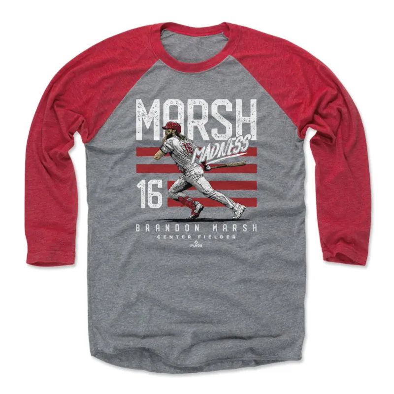 Brandon Marsh Philadelphia Marsh Madness Stripes WHT made by 500 Level
