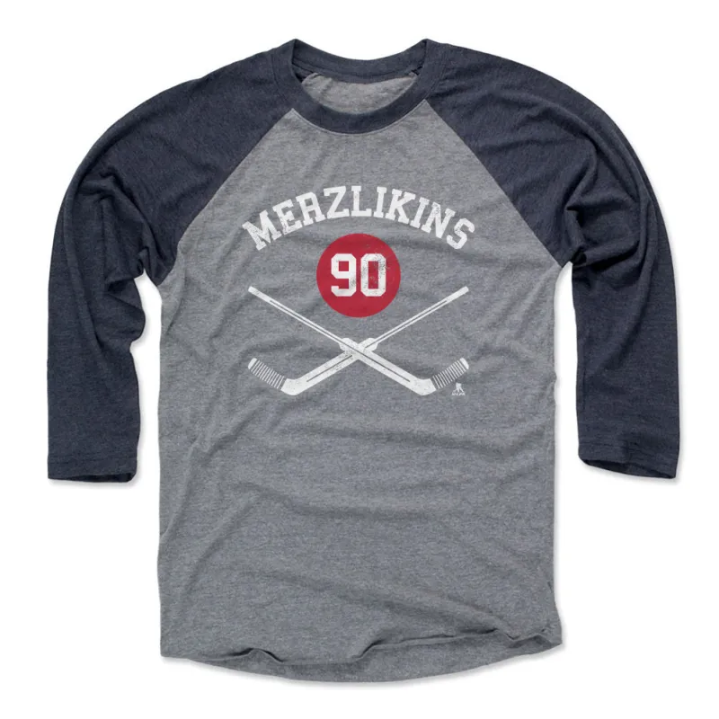 Elvis Merzlikins Columbus Goalie Sticks WHT made by 500 Level
