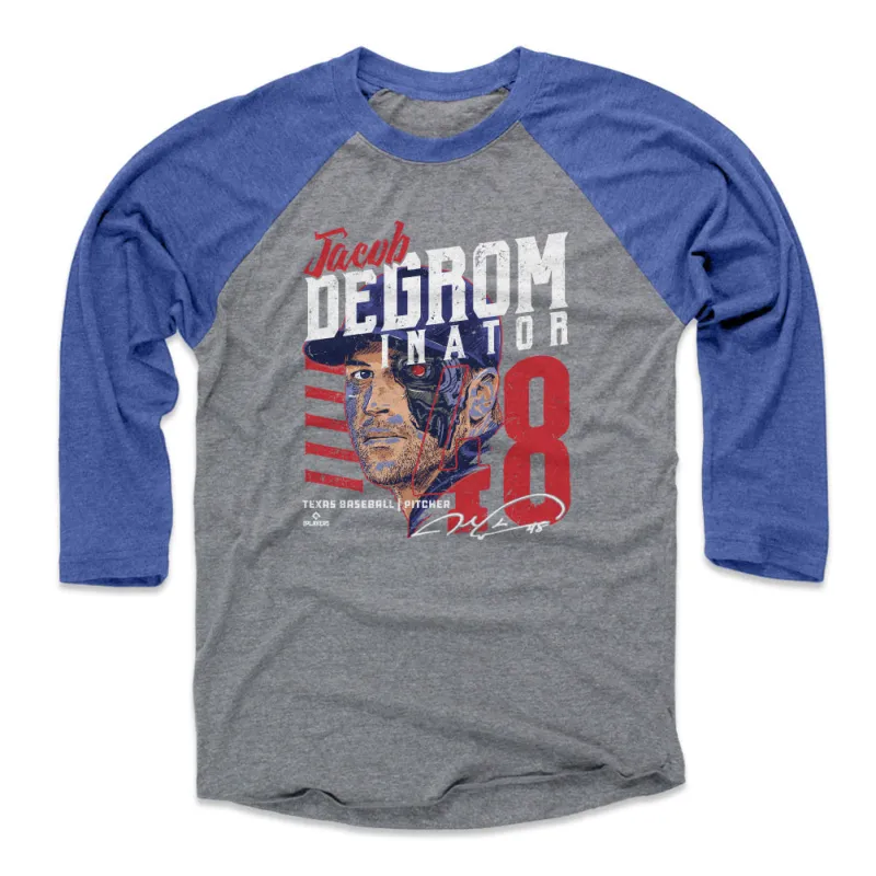 Jacob deGrom Texas deGrominator Machine WHT sold by 500 Level