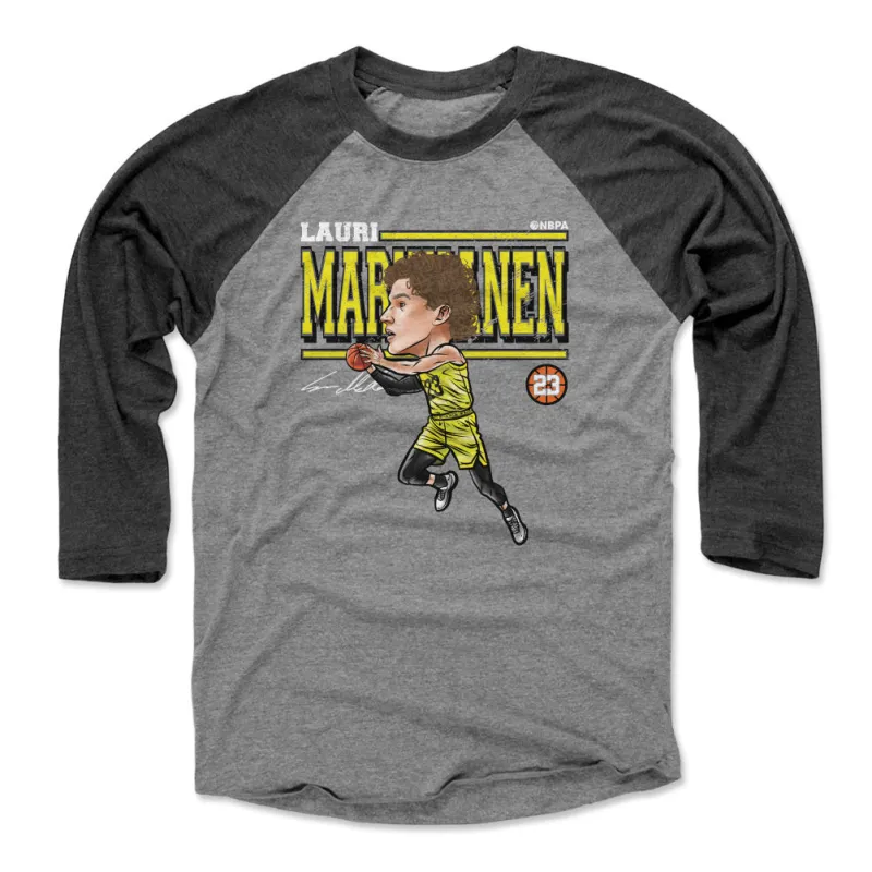Lauri Markkanen Utah Cartoon WHT sold by 500 Level