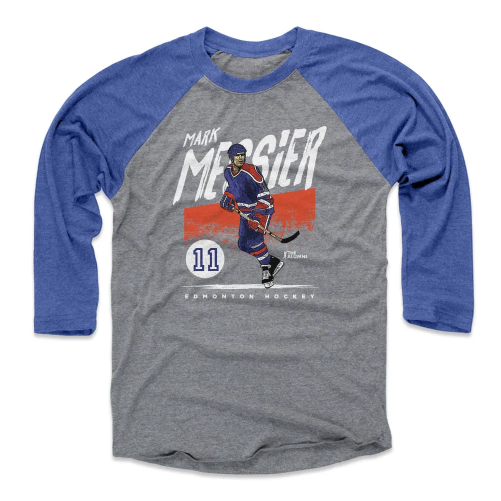 Mark Messier Edmonton Grunge WHT sold by 500 Level