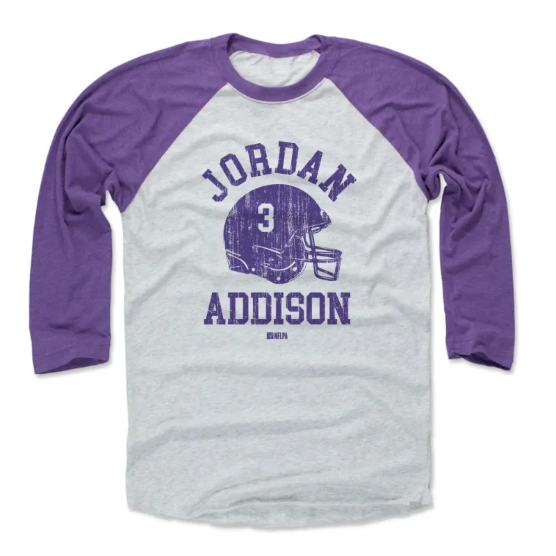 Jordan Addison Minnesota Helmet Font sold by 500 Level