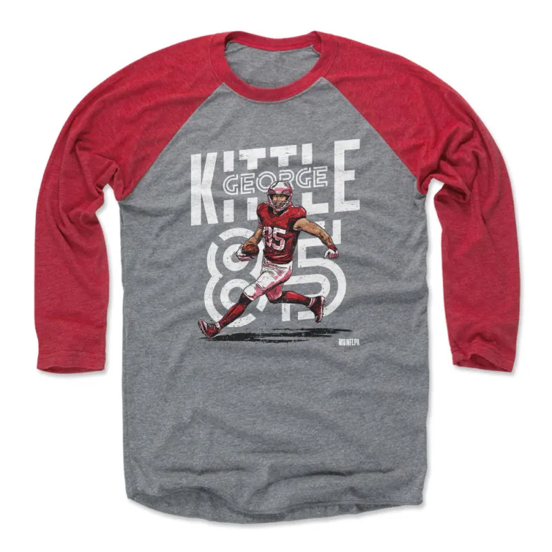 George Kittle San Francisco Player Name WHT made by 500 Level