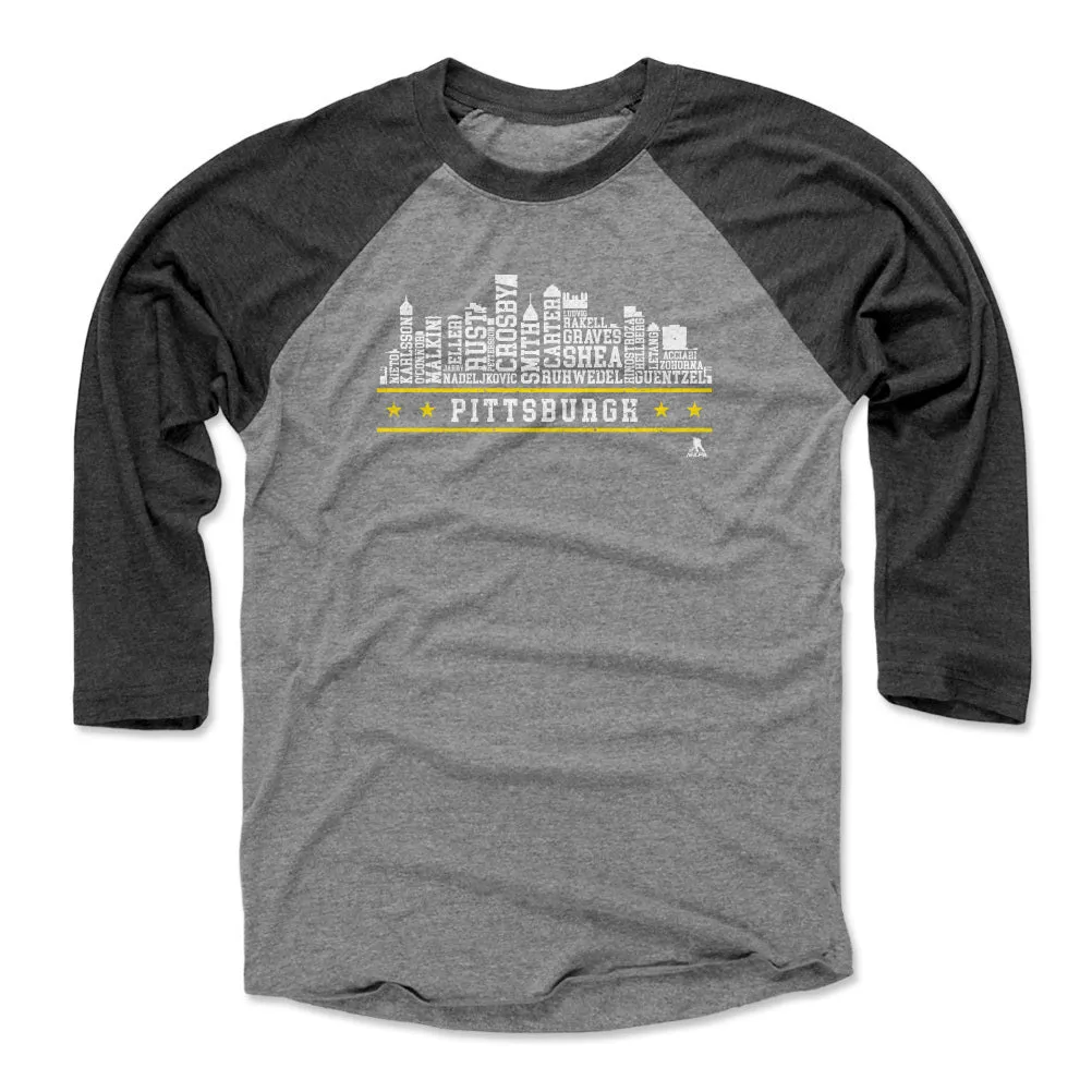 Pittsburgh Hockey Roster Skyline 23 WHT sold by 500 Level