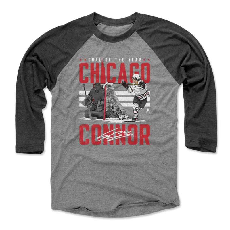 Connor Bedard Chicago Goal Of The Year WHT sold by 500 Level