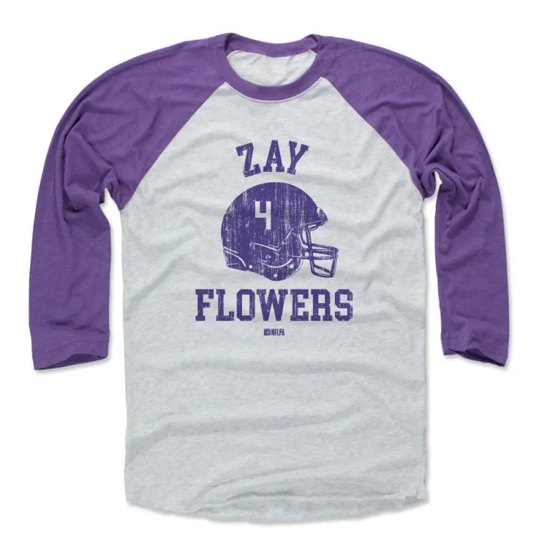 Zay Flowers Baltimore Helmet Font sold by 500 Level