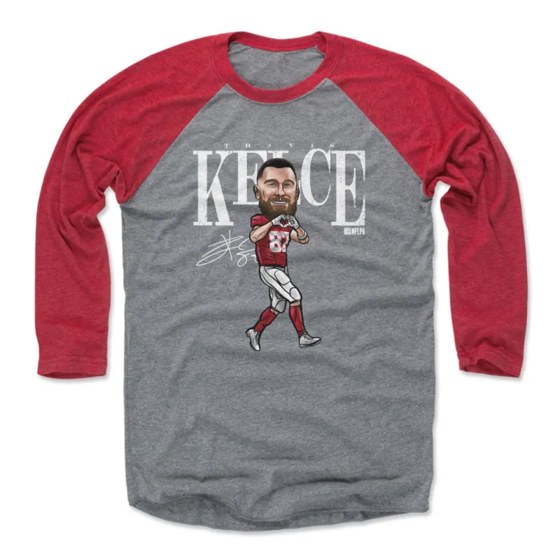 Travis Kelce Kansas City Heart Cartoon WHT sold by 500 Level