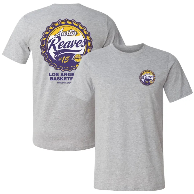 Austin Reaves Los Angeles Lakers Bottle Cap F&B WHT sold by 500 Level