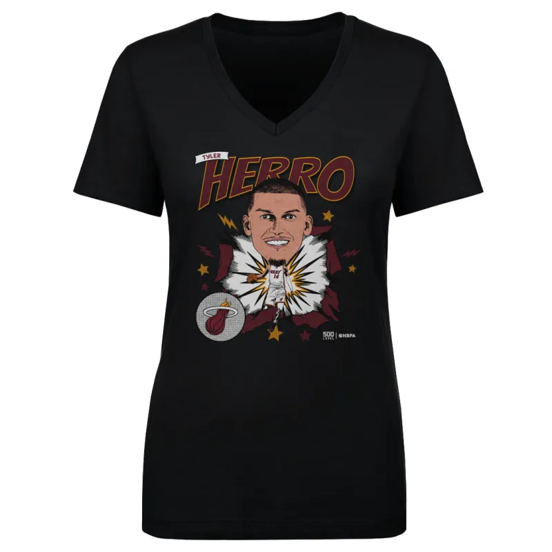 Tyler Herro Miami Heat Caricature WHT sold by 500 Level