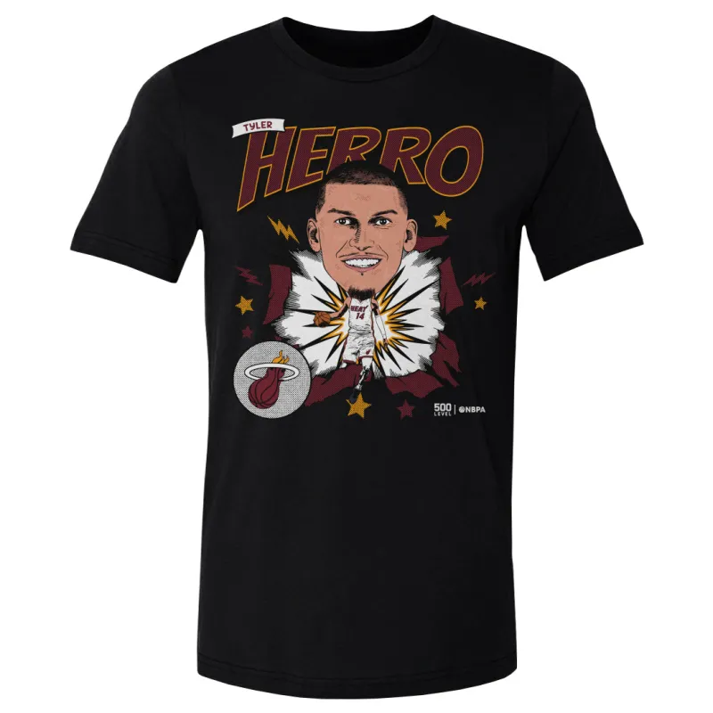 Tyler Herro Miami Heat Caricature WHT sold by 500 Level