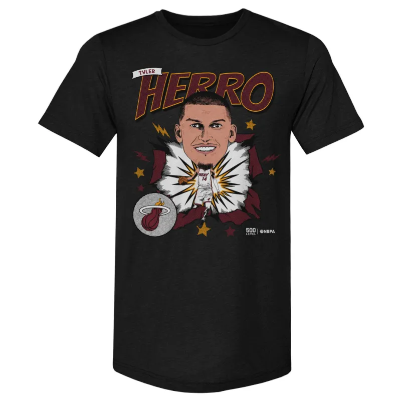 Tyler Herro Miami Heat Caricature WHT sold by 500 Level