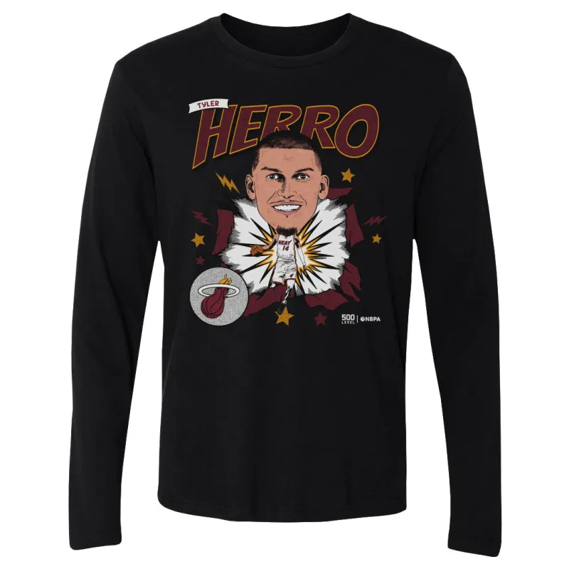 Tyler Herro Miami Heat Caricature WHT sold by 500 Level