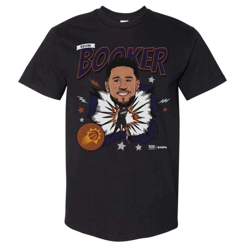 Devin Booker Phoenix Suns Caricature WHT sold by 500 Level