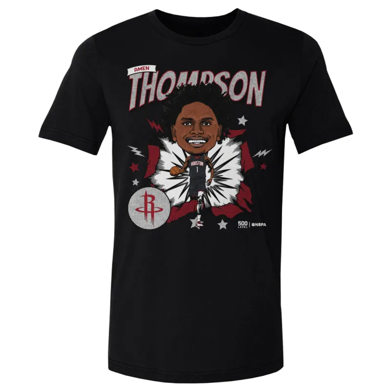 Amen Thompson Houston Rockets Caricature WHT sold by 500 Level