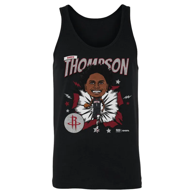 Amen Thompson Houston Rockets Caricature WHT sold by 500 Level