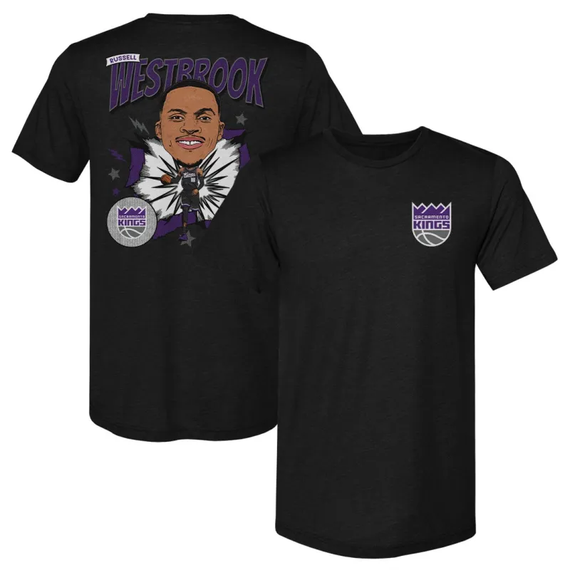 Russell Westbrook Sacramento Kings Caricature F&B WHT sold by 500 Level