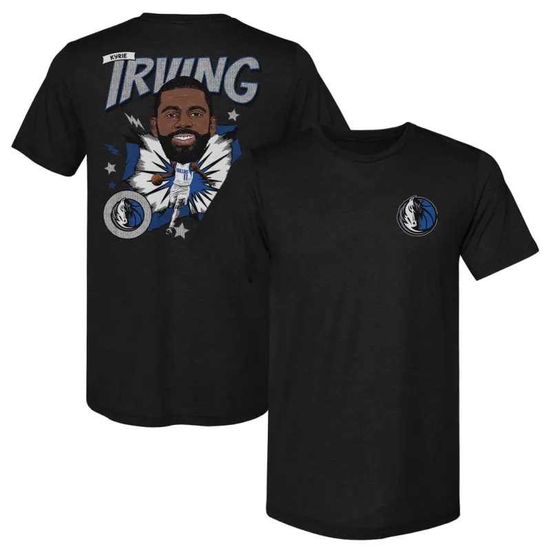 Kyrie Irving Dallas Mavericks Caricature F&B WHT sold by 500 Level