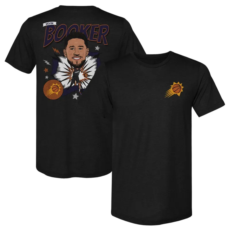 Devin Booker Phoenix Suns Caricature F&B WHT sold by 500 Level
