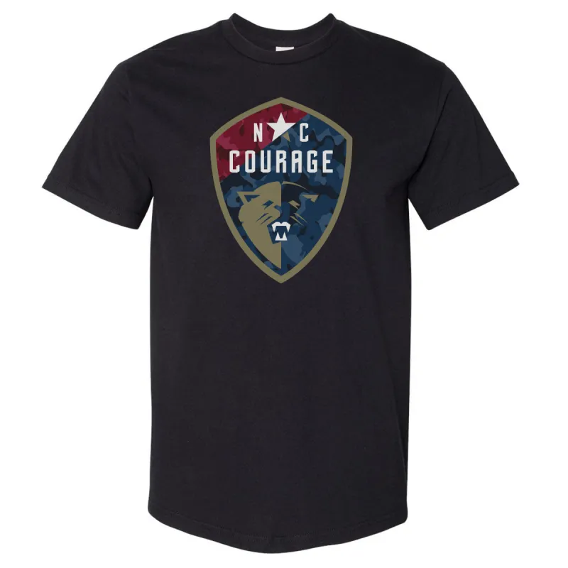 North Carolina Courage Camp Logo WHT sold by 500 Level