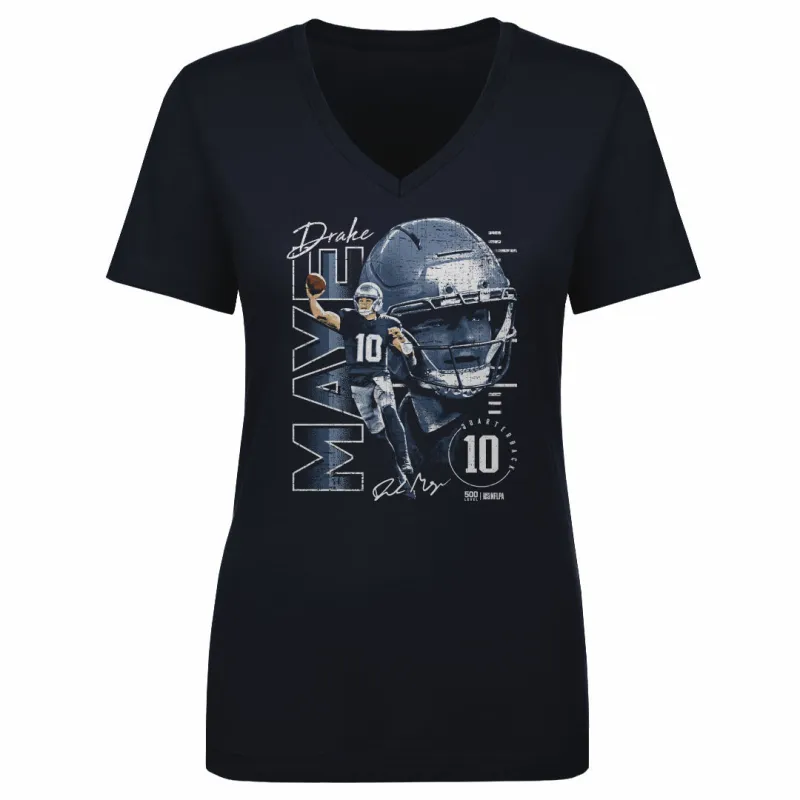 Drake Maye New England Vertical Name WHT sold by 500 Level