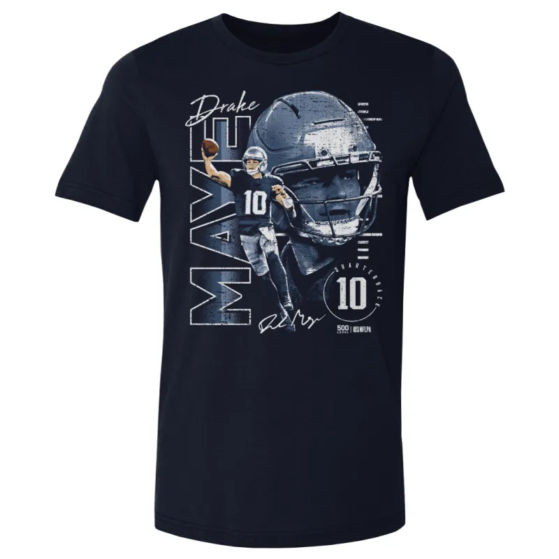 Drake Maye New England Vertical Name WHT sold by 500 Level