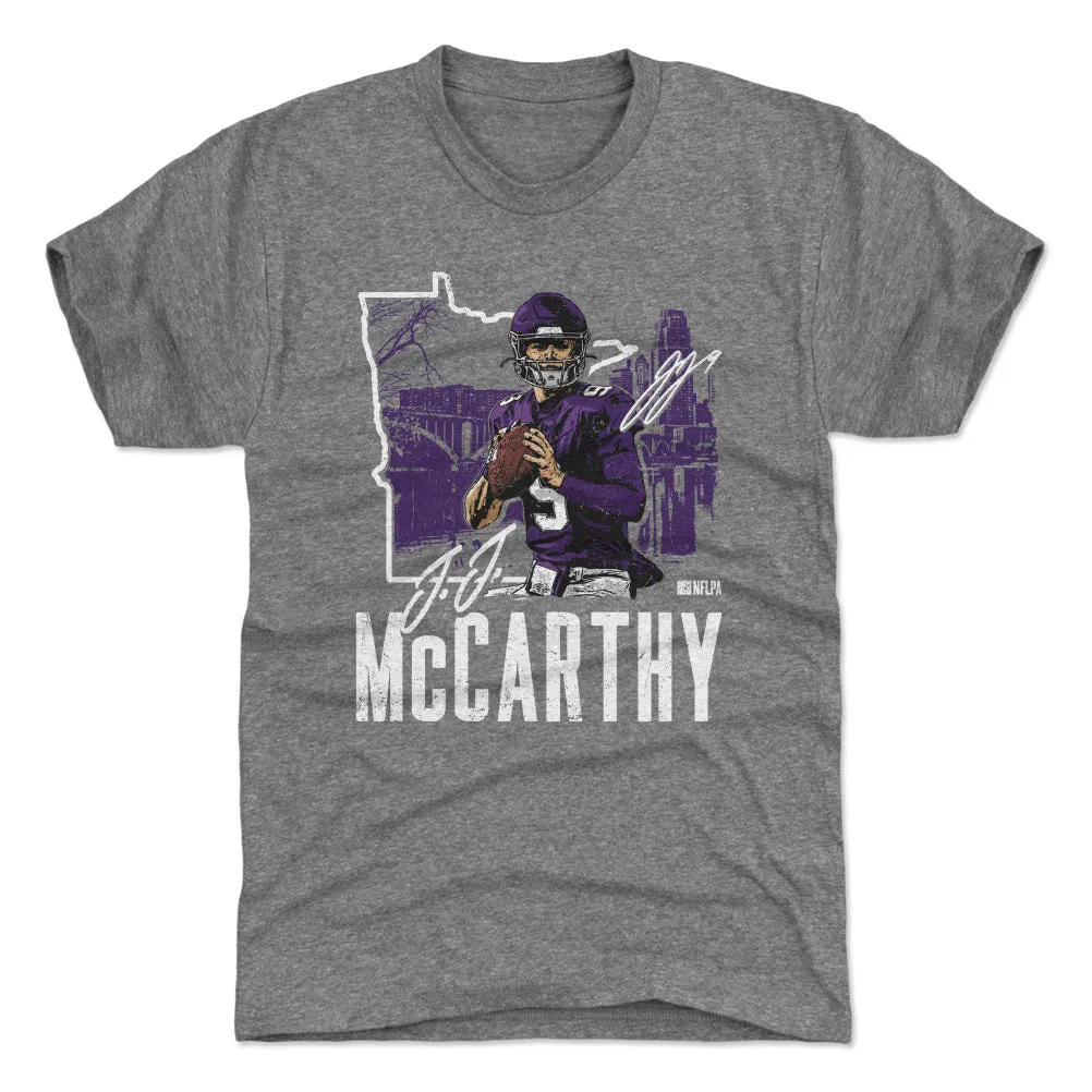 J.J. McCarthy Minnesota State WHT sold by 500 Level product image thumbnail 2