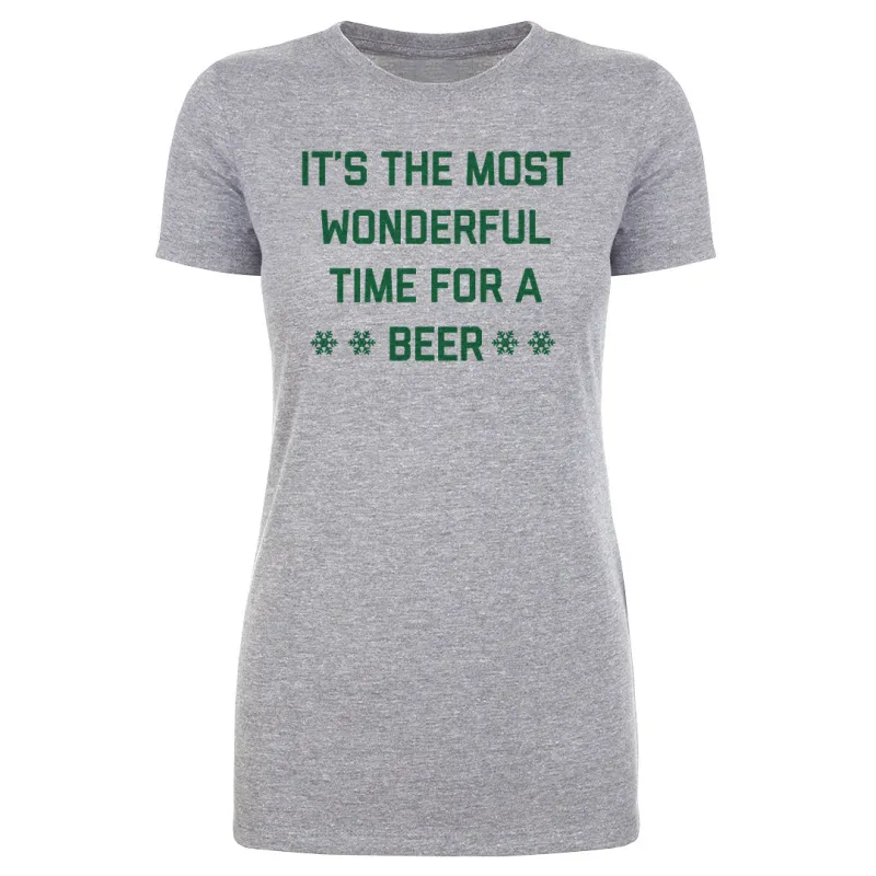 Christmas The Most Wonderful Time For A Beer sold by 500 Level