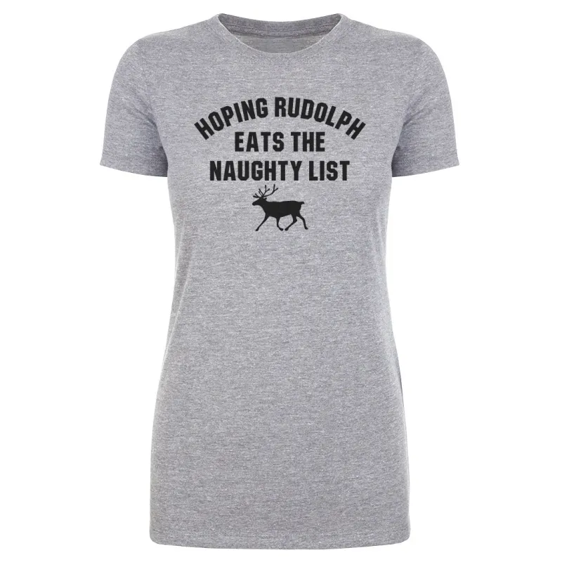 Christmas Hoping Rudolph Eats The Naughty List sold by 500 Level