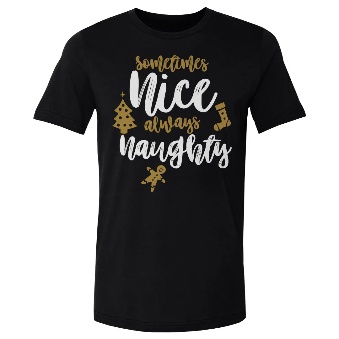 Christmas Sometimes Nice Always Naughty WHT sold by 500 Level