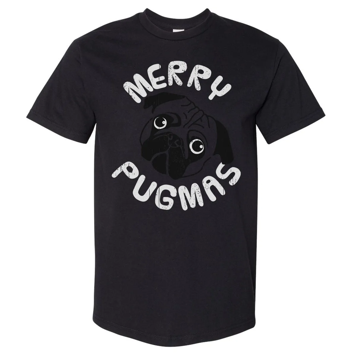 Christmas Merry Pugmas WHT sold by 500 Level