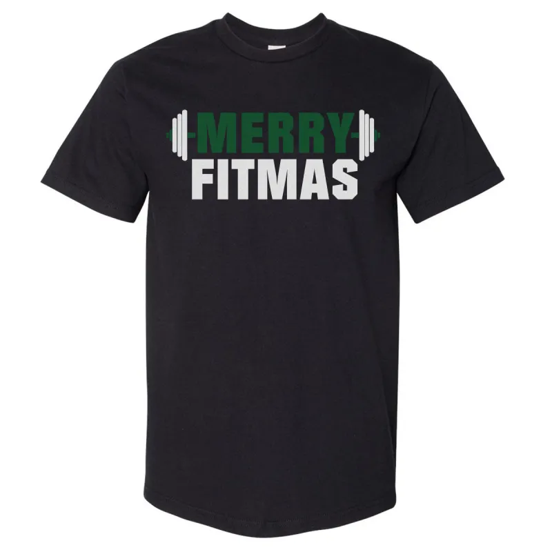 Christmas Merry Fitmas WHT sold by 500 Level