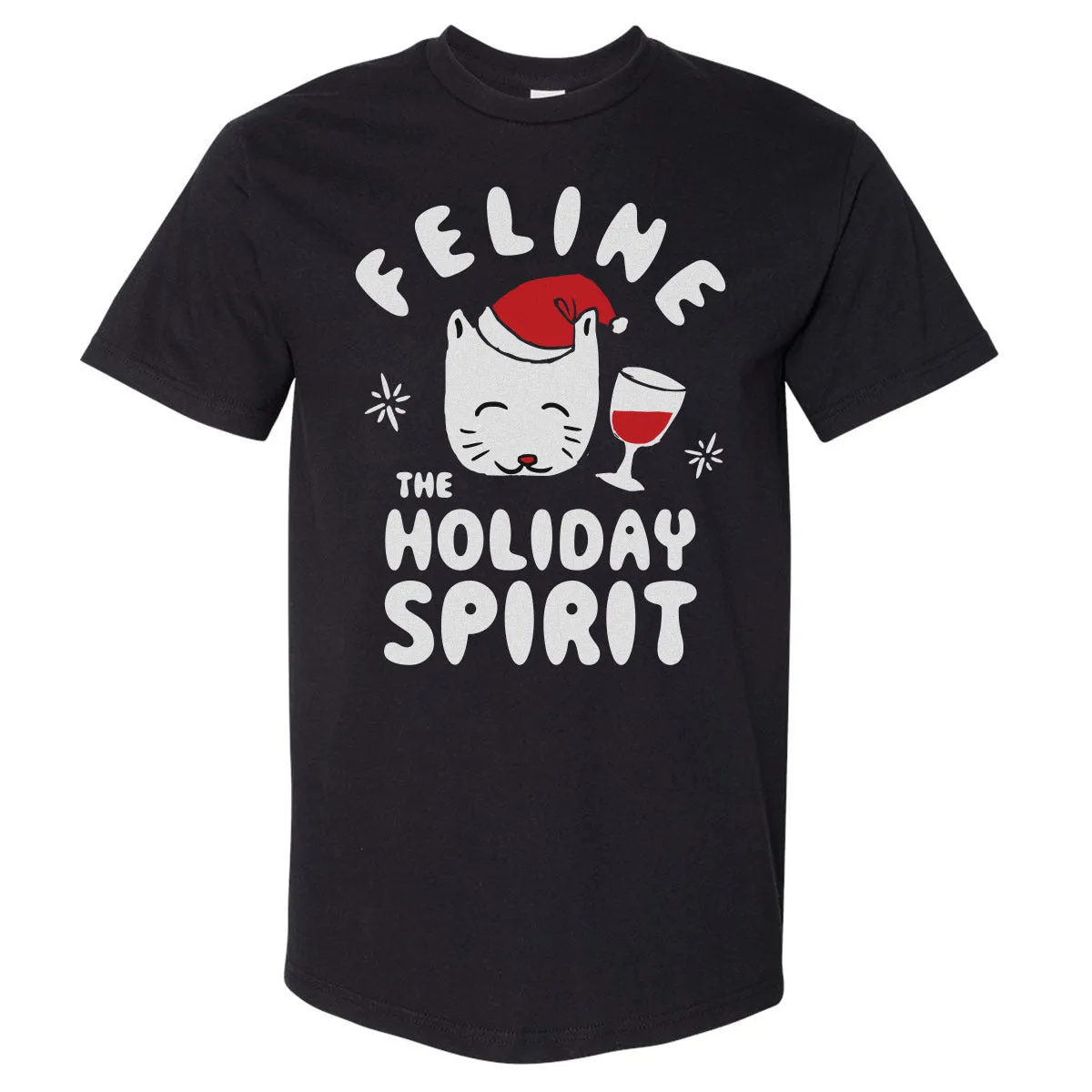 Christmas Feline The Holiday Spirit WHT sold by 500 Level