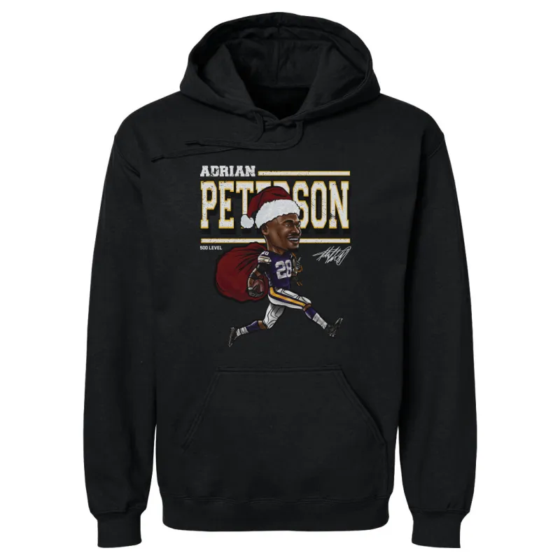 Adrian Peterson Minnesota Cartoon Santa Hat WHT sold by 500 Level