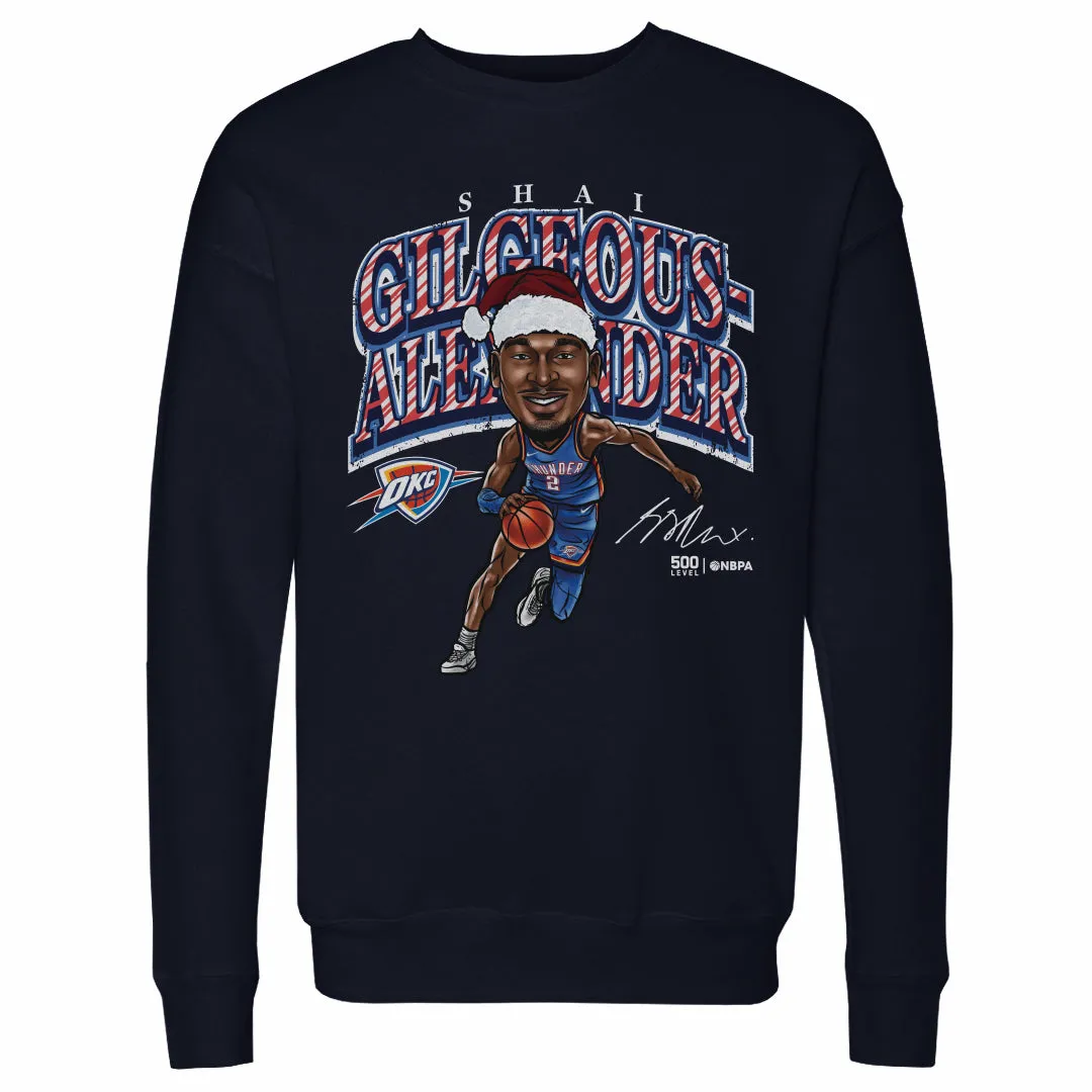 Shai Gilgeous-Alexander Oklahoma City Thunder Cartoon Santa Hat WHT sold by 500 Level product image thumbnail 3