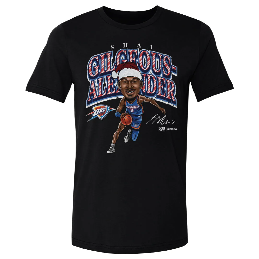 Shai Gilgeous-Alexander Oklahoma City Thunder Cartoon Santa Hat WHT sold by 500 Level product image thumbnail 3