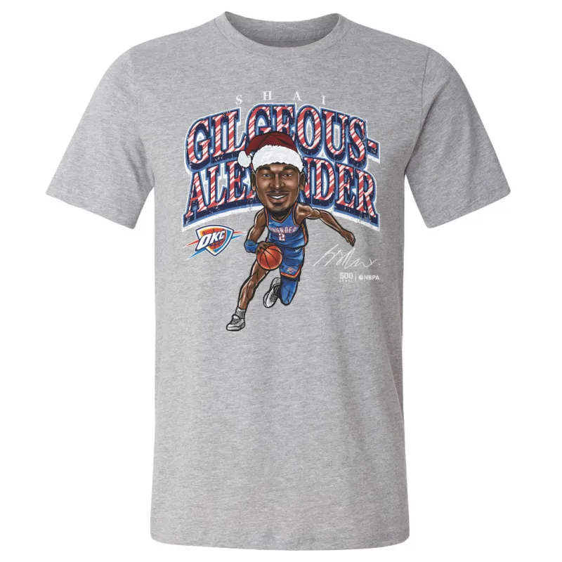 Shai Gilgeous-Alexander Oklahoma City Thunder Cartoon Santa Hat WHT sold by 500 Level