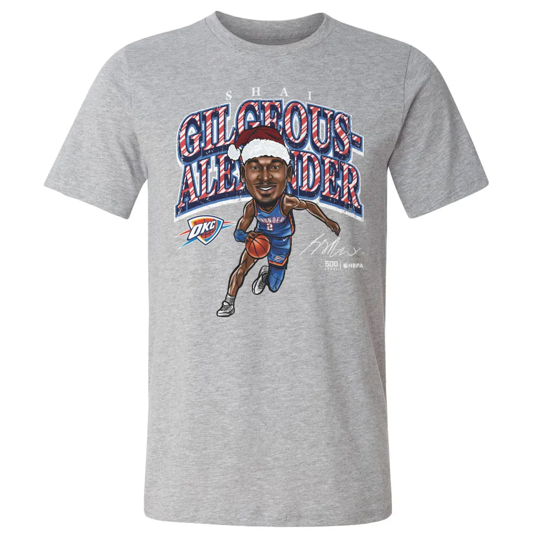 Shai Gilgeous-Alexander Oklahoma City Thunder Cartoon Santa Hat WHT sold by 500 Level