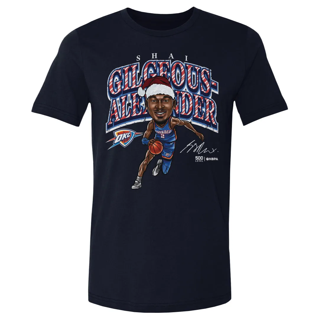 Shai Gilgeous-Alexander Oklahoma City Thunder Cartoon Santa Hat WHT sold by 500 Level product image thumbnail 2