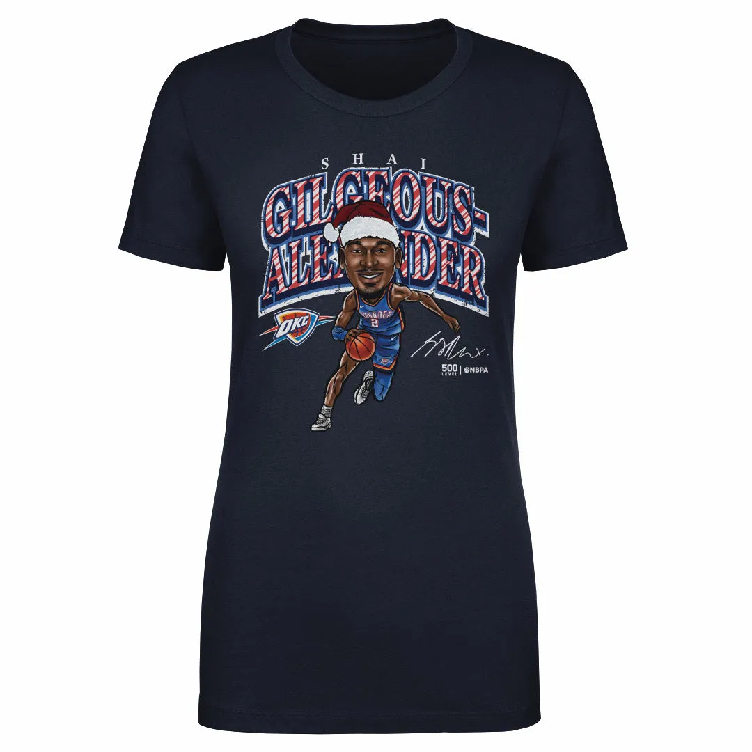 Shai Gilgeous-Alexander Oklahoma City Thunder Cartoon Santa Hat WHT sold by 500 Level product image thumbnail 2