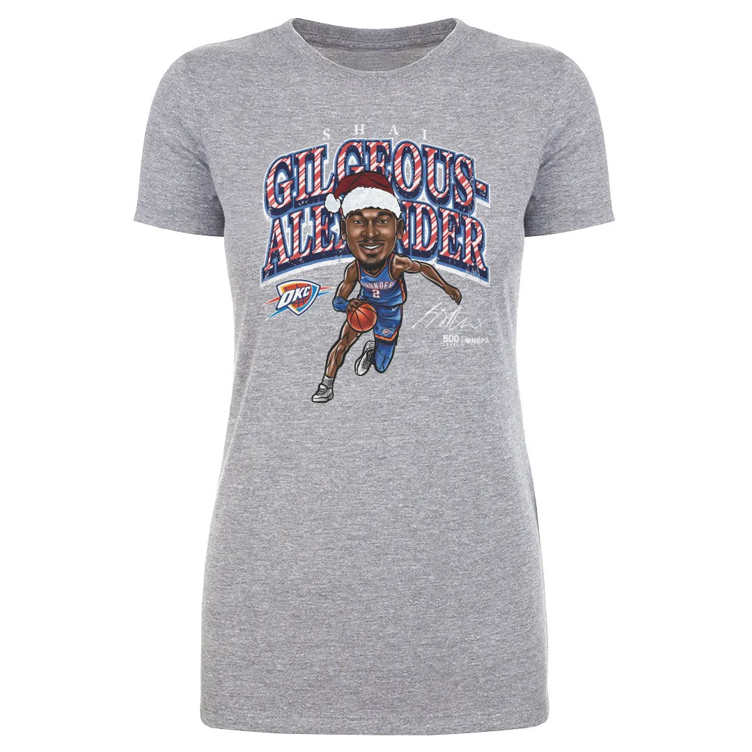 Shai Gilgeous-Alexander Oklahoma City Thunder Cartoon Santa Hat WHT sold by 500 Level product image thumbnail 3