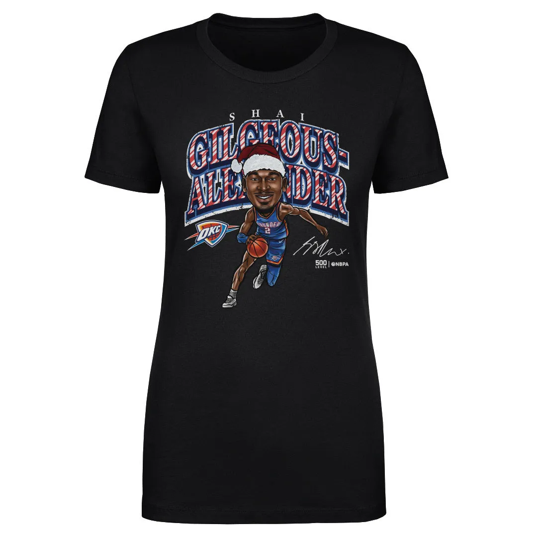 Shai Gilgeous-Alexander Oklahoma City Thunder Cartoon Santa Hat WHT sold by 500 Level