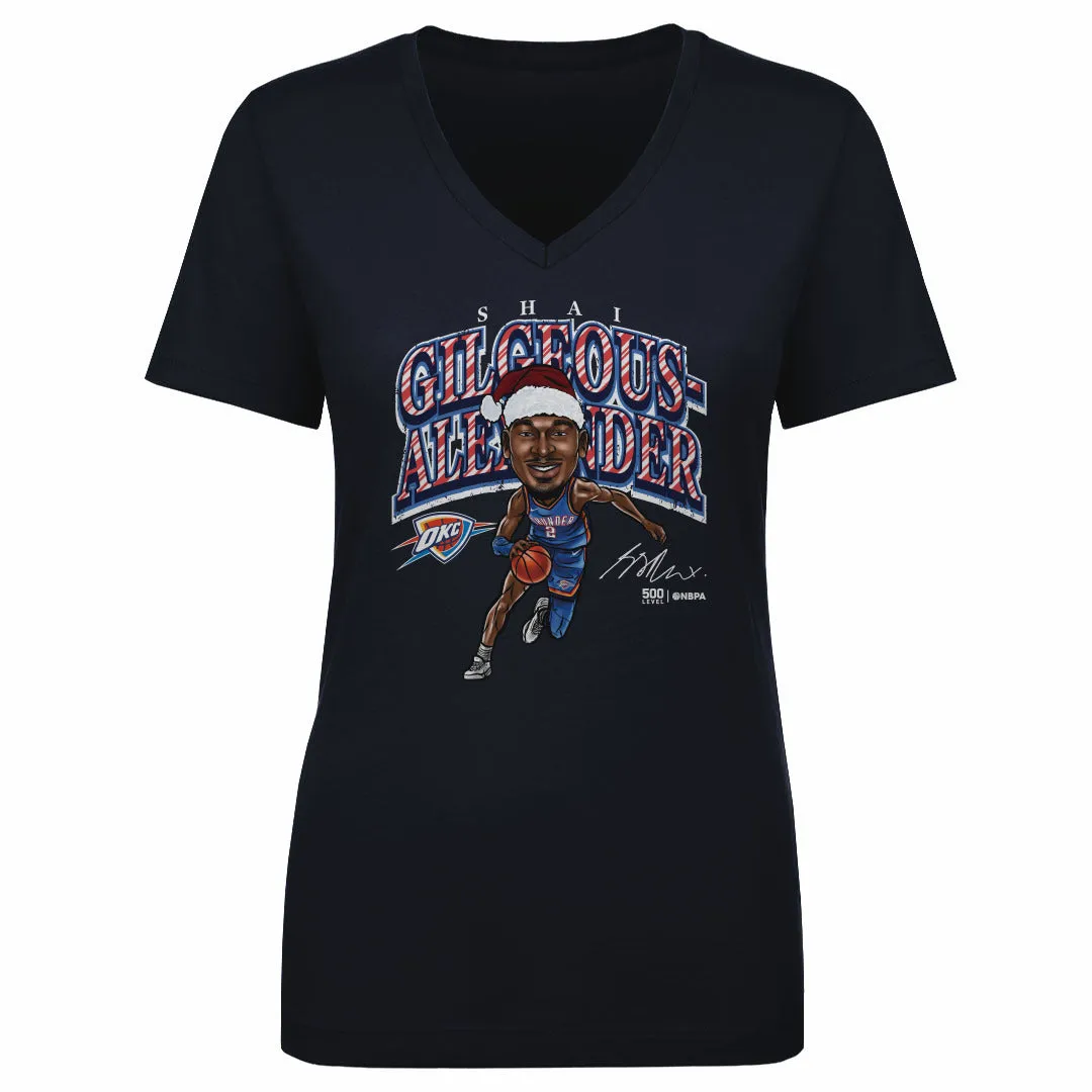 Shai Gilgeous-Alexander Oklahoma City Thunder Cartoon Santa Hat WHT sold by 500 Level product image thumbnail 3