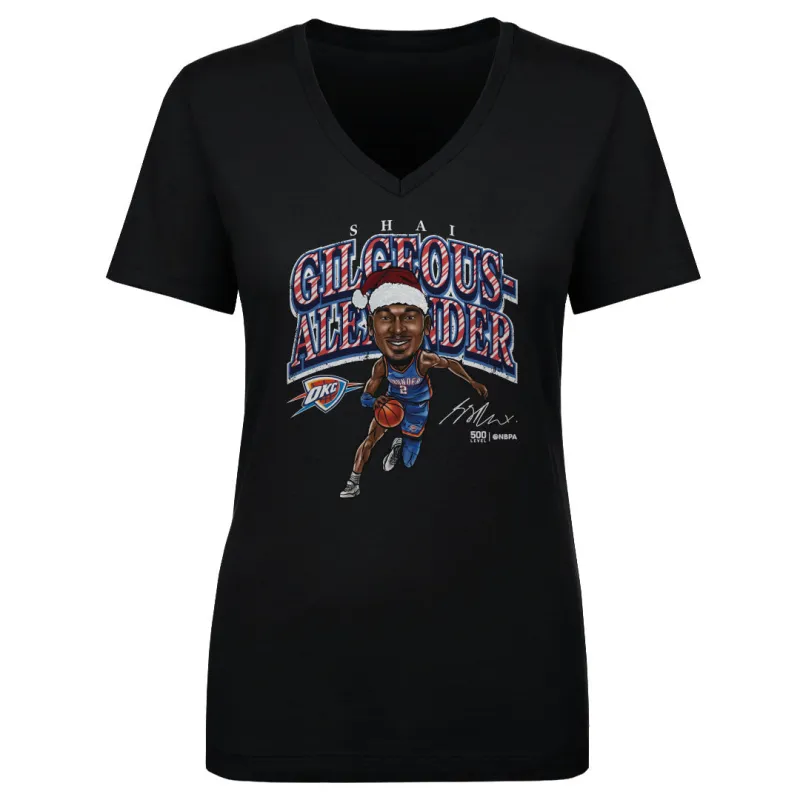 Shai Gilgeous-Alexander Oklahoma City Thunder Cartoon Santa Hat WHT sold by 500 Level