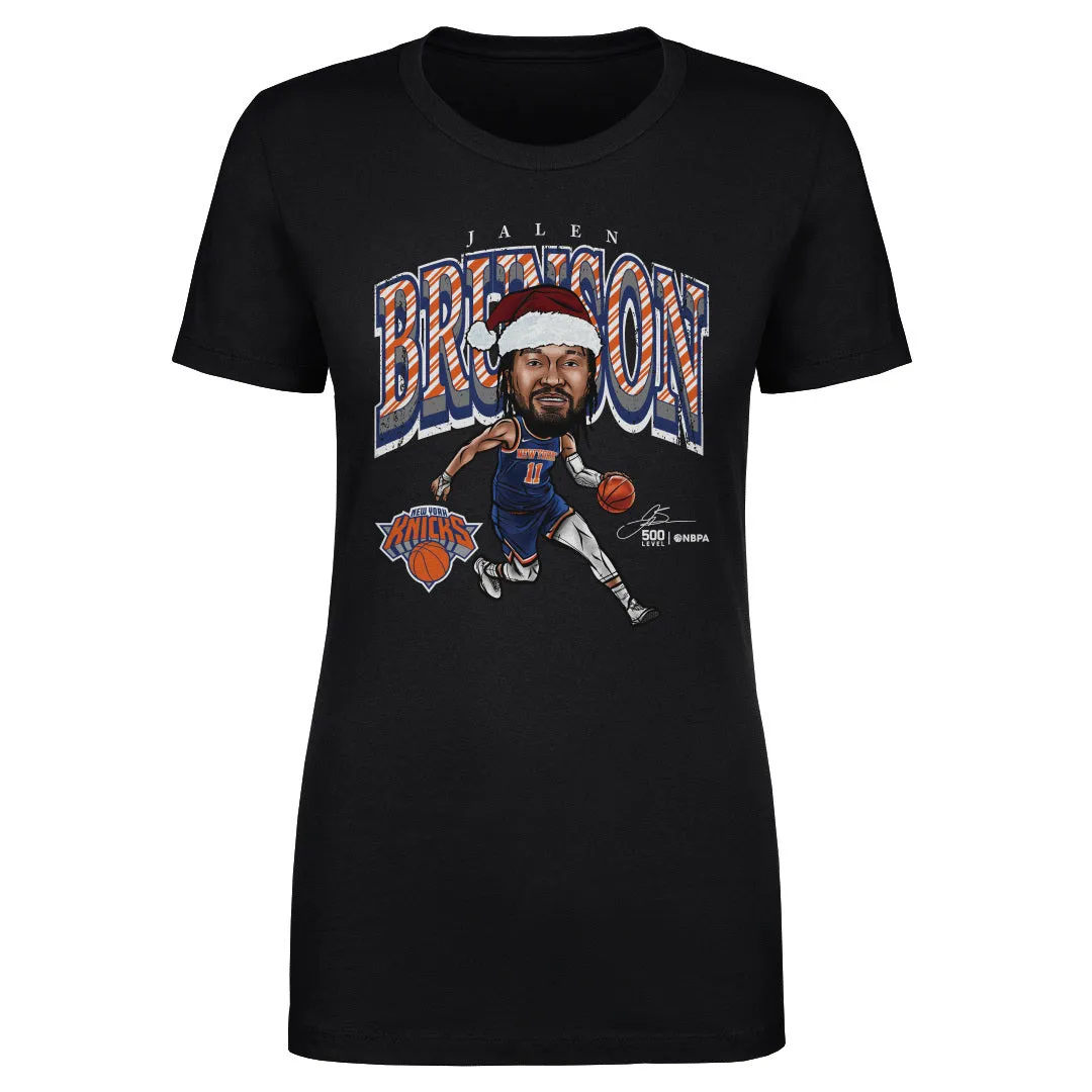 Jalen Brunson New York Knicks Cartoon Santa Hat WHT sold by 500 Level product image thumbnail 2