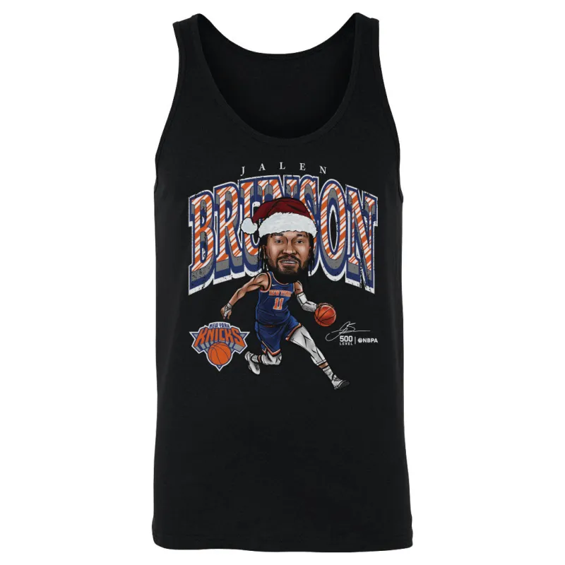 Jalen Brunson New York Knicks Cartoon Santa Hat WHT sold by 500 Level