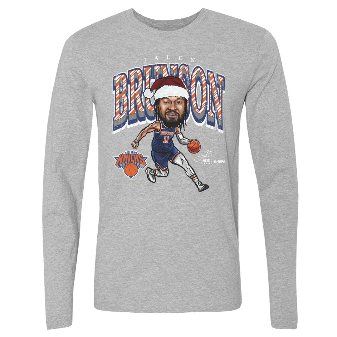 Jalen Brunson New York Knicks Cartoon Santa Hat WHT sold by 500 Level product image thumbnail 2