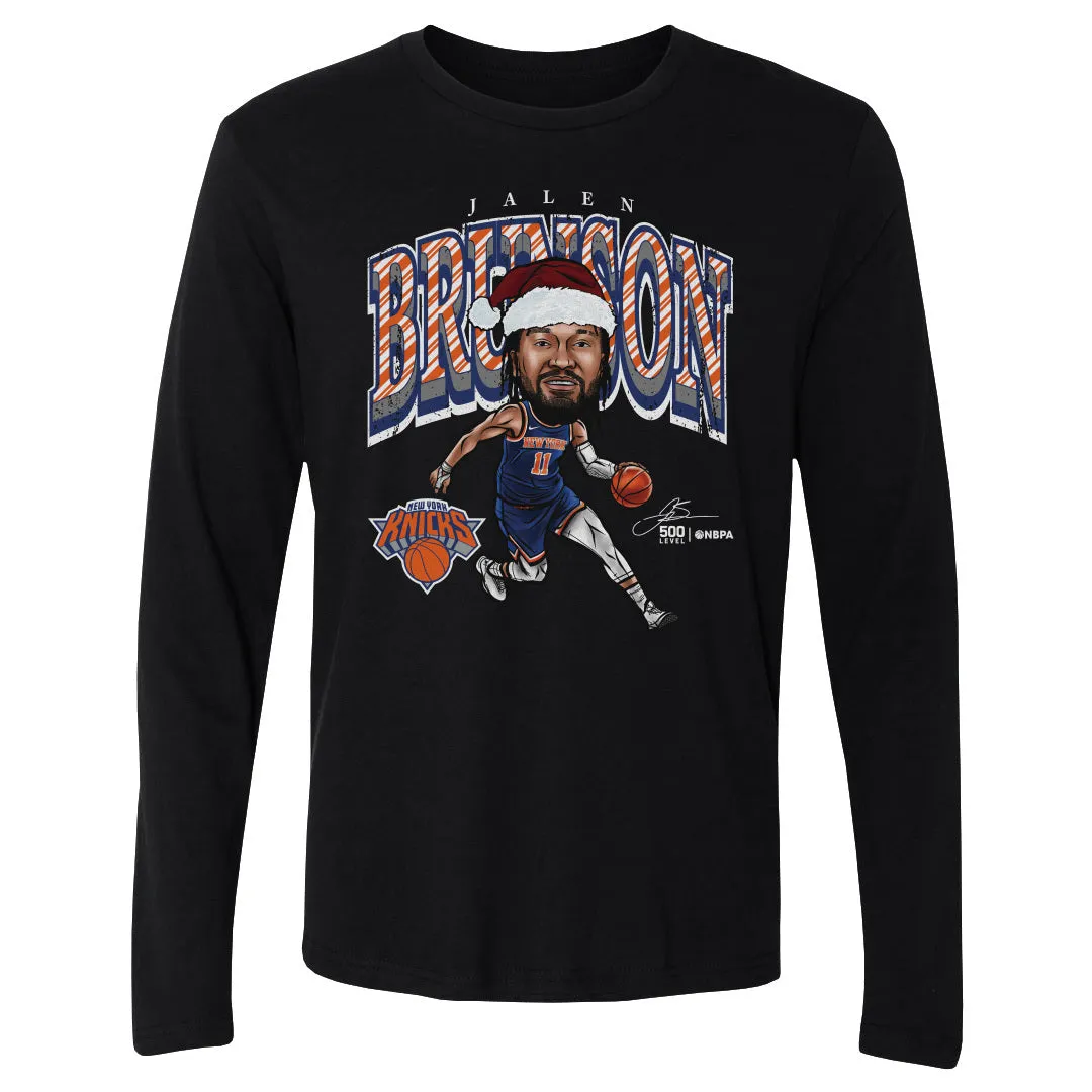 Jalen Brunson New York Knicks Cartoon Santa Hat WHT sold by 500 Level product image thumbnail 3