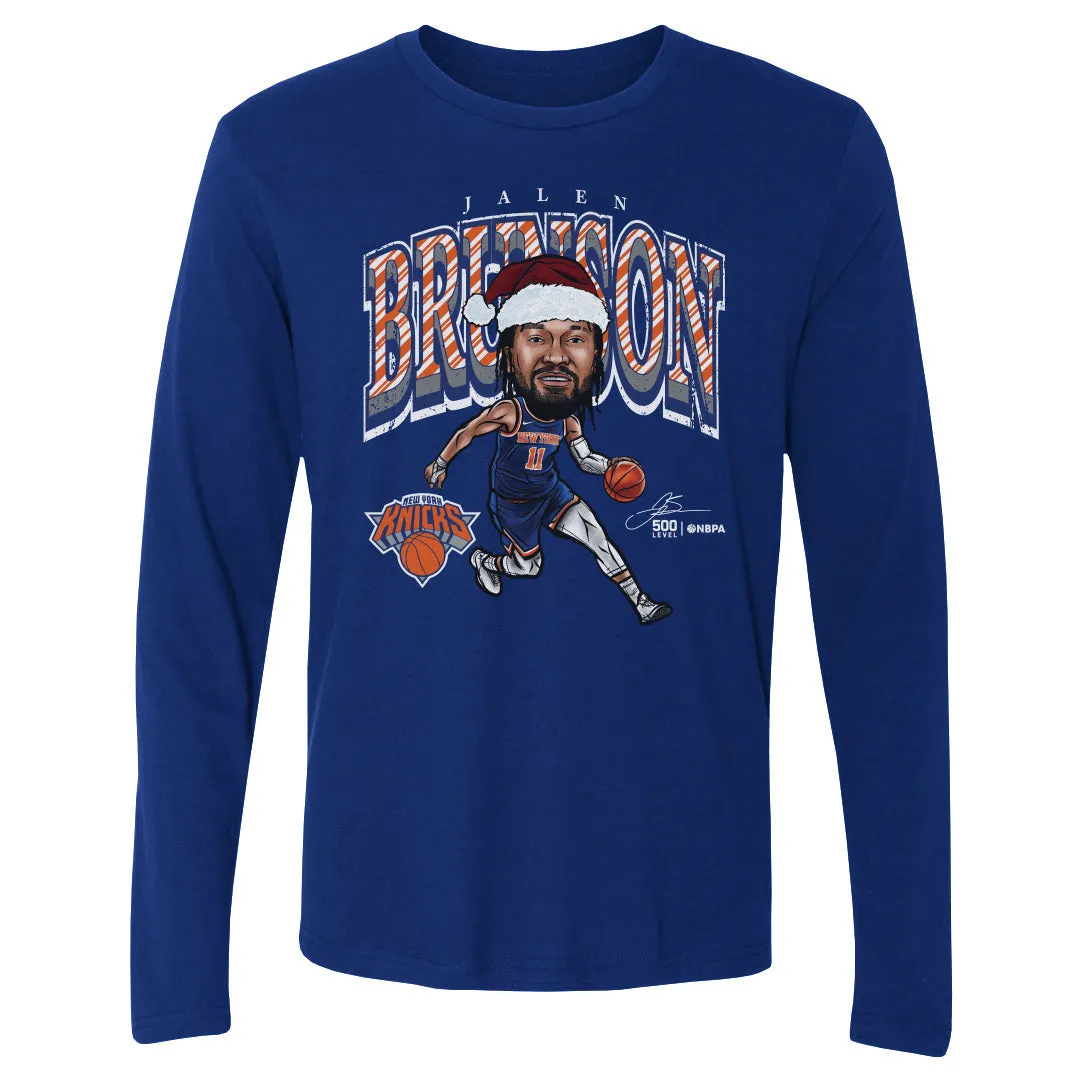 Jalen Brunson New York Knicks Cartoon Santa Hat WHT sold by 500 Level