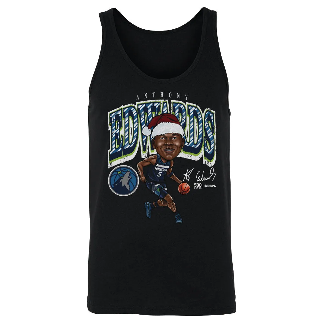 Anthony Edwards Minnesota Timberwolves Cartoon Santa Hat WHT sold by 500 Level