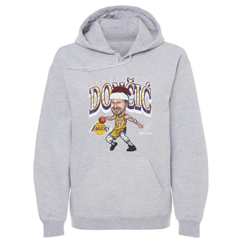 Luka Doncic Los Angeles Lakers Cartoon Santa Hat WHT sold by 500 Level